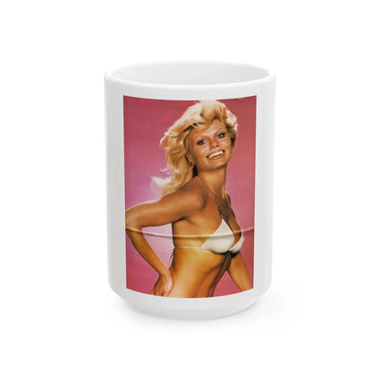 Loni Anderson #18 (Vintage Female Icon) White Coffee Mug-15oz-Go Mug Yourself