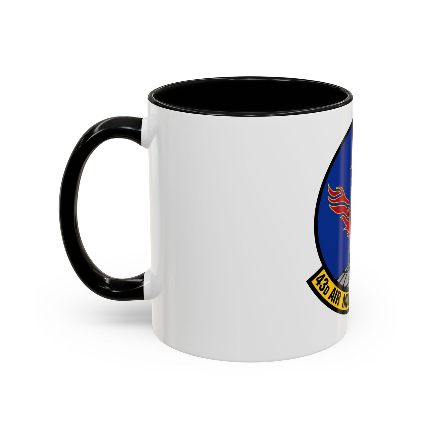 43 Air Mobility Squadron AMC (U.S. Air Force) Accent Coffee Mug
