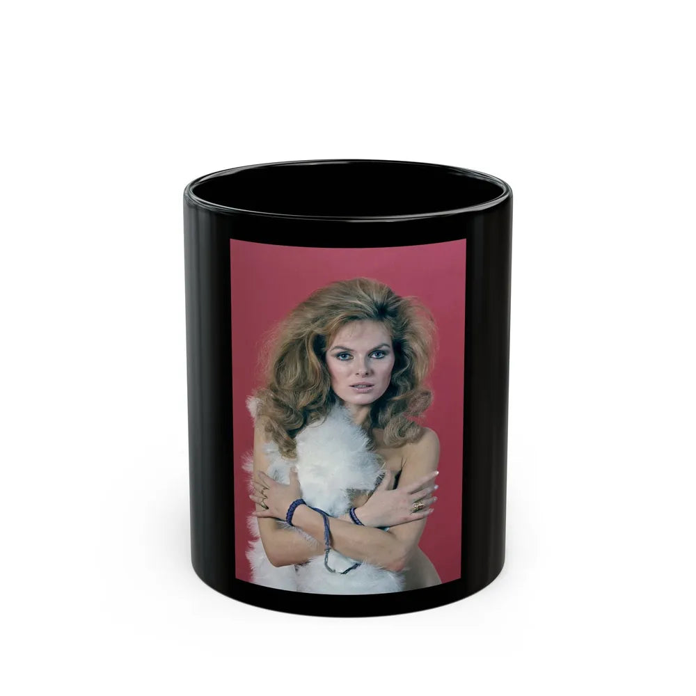 Julie Ege #129 (Vintage Female Icon) Black Coffee Mug-11oz-Go Mug Yourself