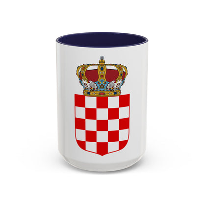 Coat of Arms of the Banate of Croatia - Accent Coffee Mug