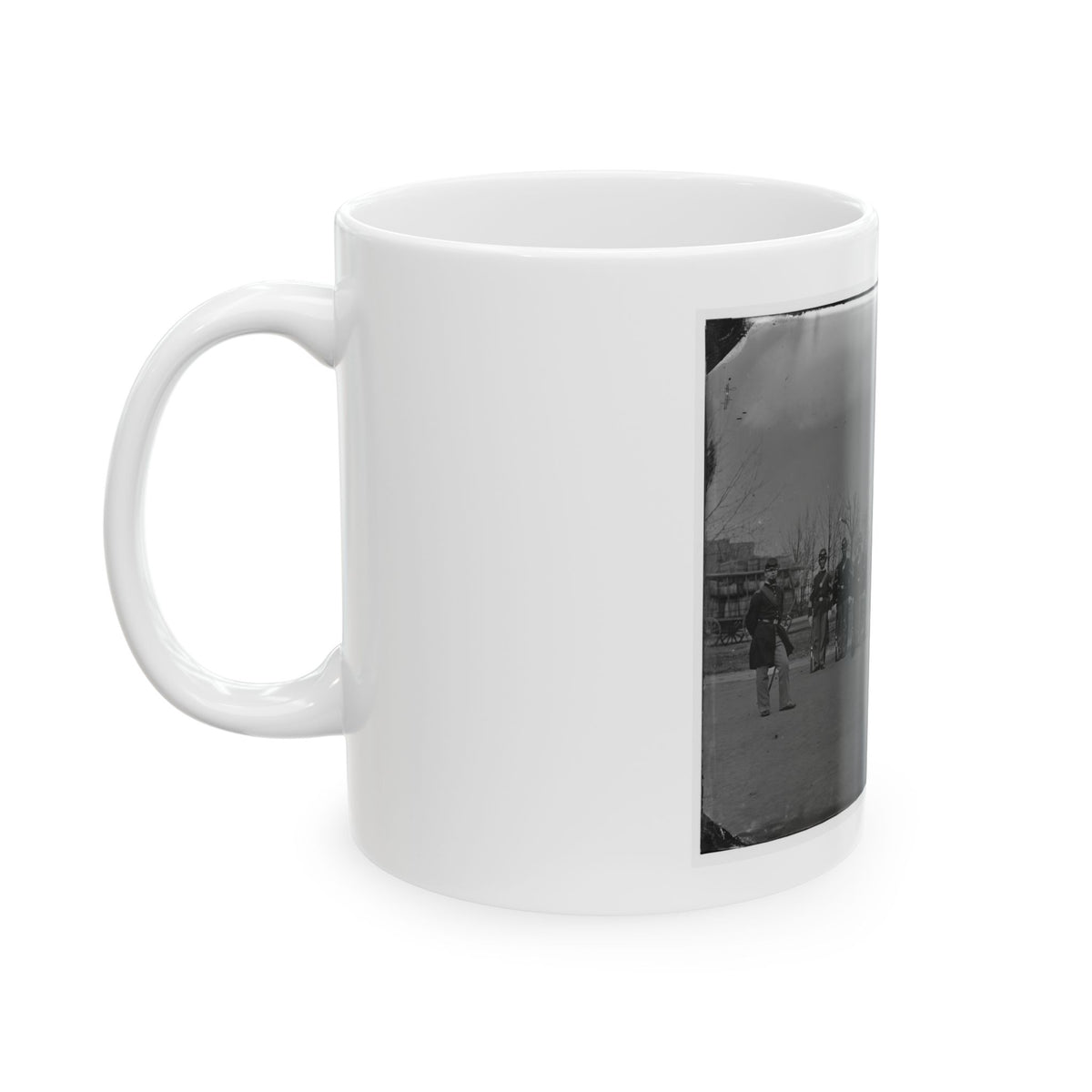 Washington, D.C. Noncommissioned Officers Of Company H, 10th Veteran Reserve Corps, At Washington Circle (U.S. Civil War) White Coffee Mug