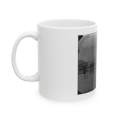 Washington, D.C. Noncommissioned Officers Of Company H, 10th Veteran Reserve Corps, At Washington Circle (U.S. Civil War) White Coffee Mug
