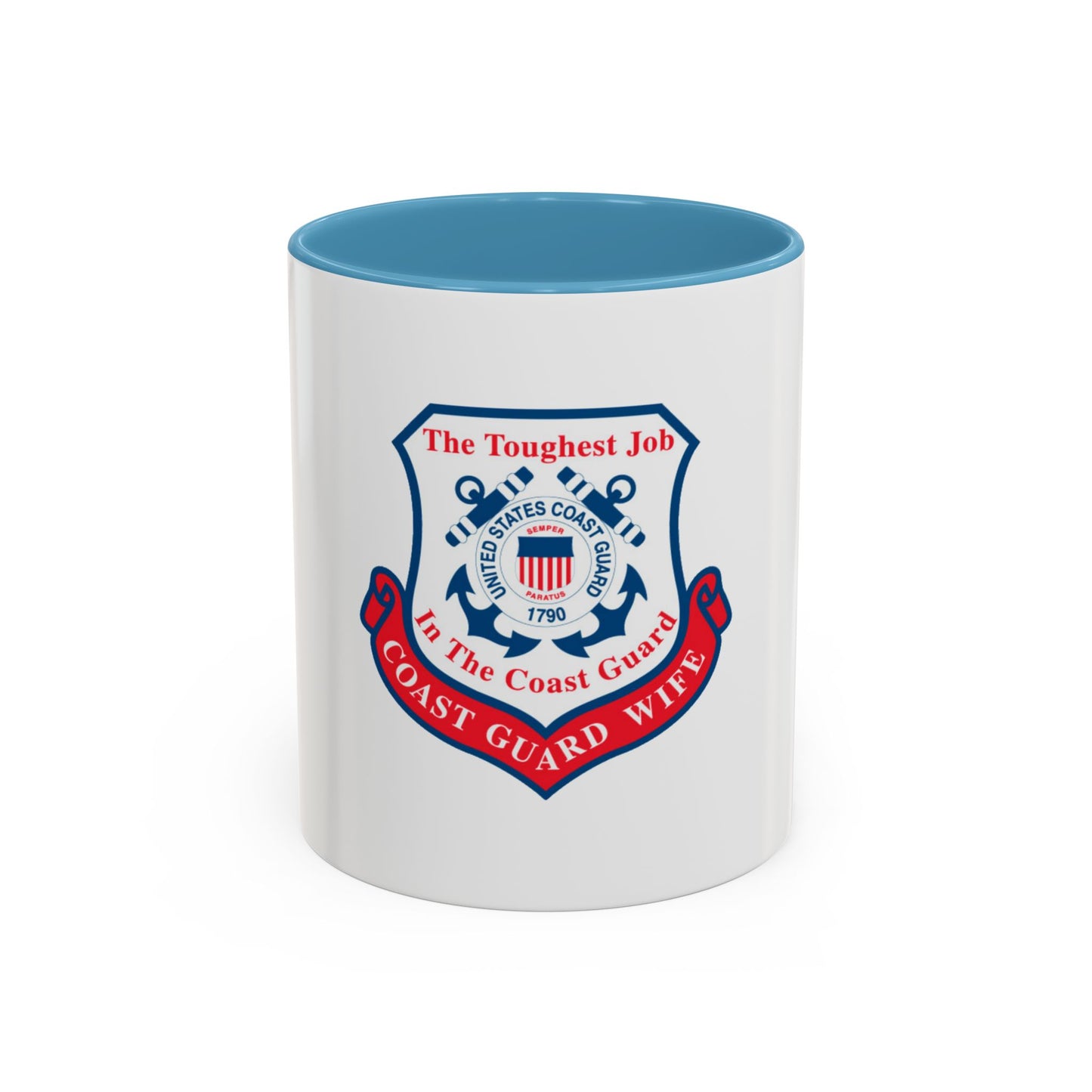 Coast Guard Wife (U.S. Coast Guard) Accent Coffee Mug