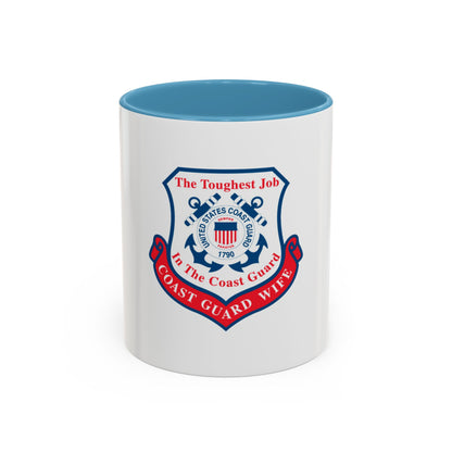 Coast Guard Wife (U.S. Coast Guard) Accent Coffee Mug