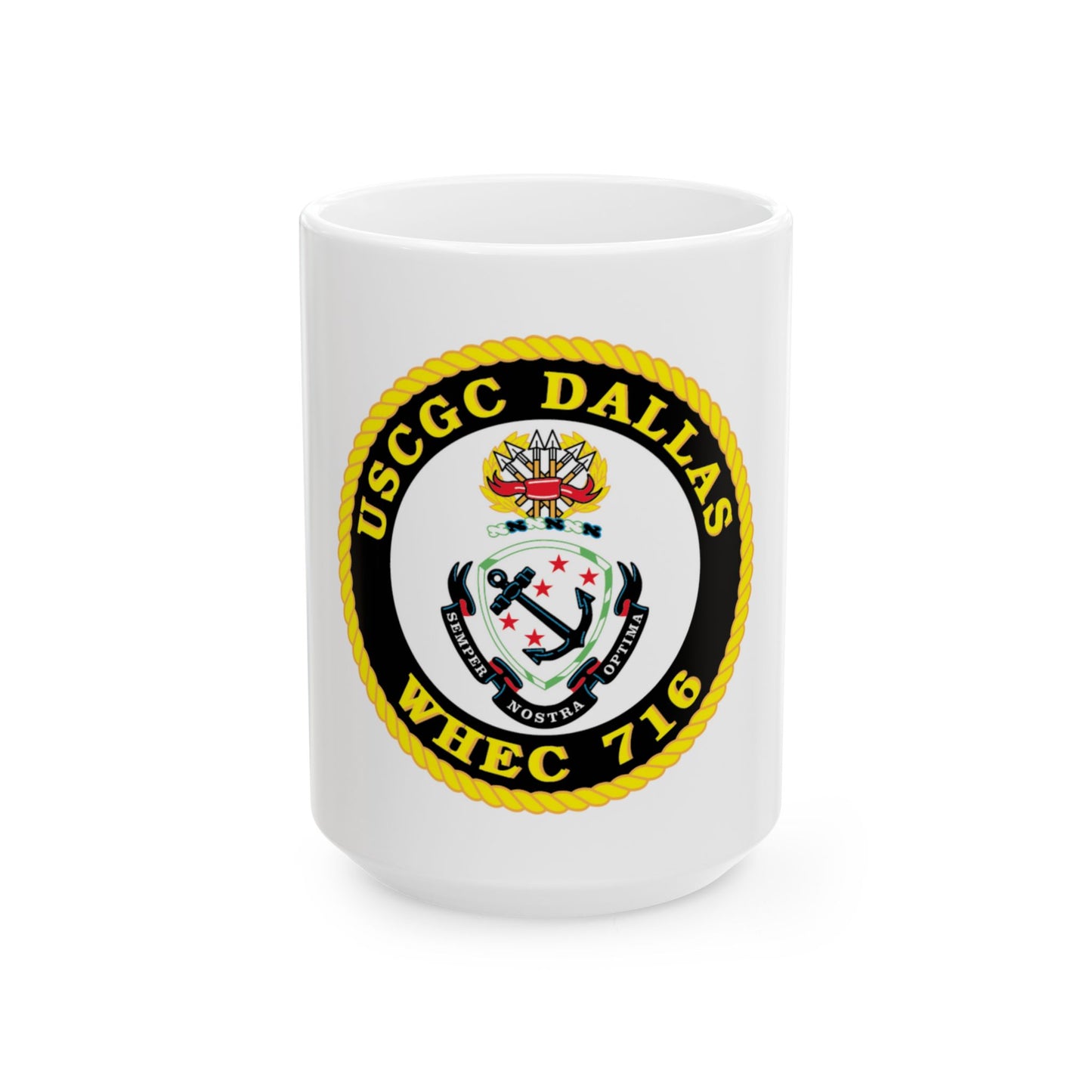 USCGC Dallas WHEC 716 (U.S. Coast Guard) White Coffee Mug