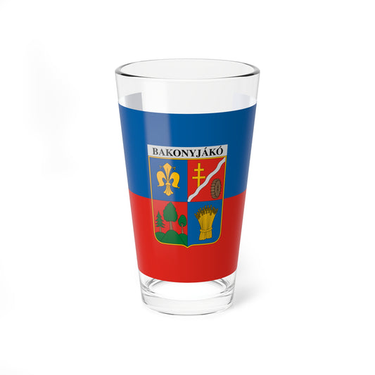 Flag of Bakonyjako (Hungary) Pint Glass 16oz