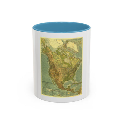 North America (1924) (Map) Accent Coffee Mug