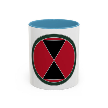 7 Infantry Division (U.S. Army) Accent Coffee Mug