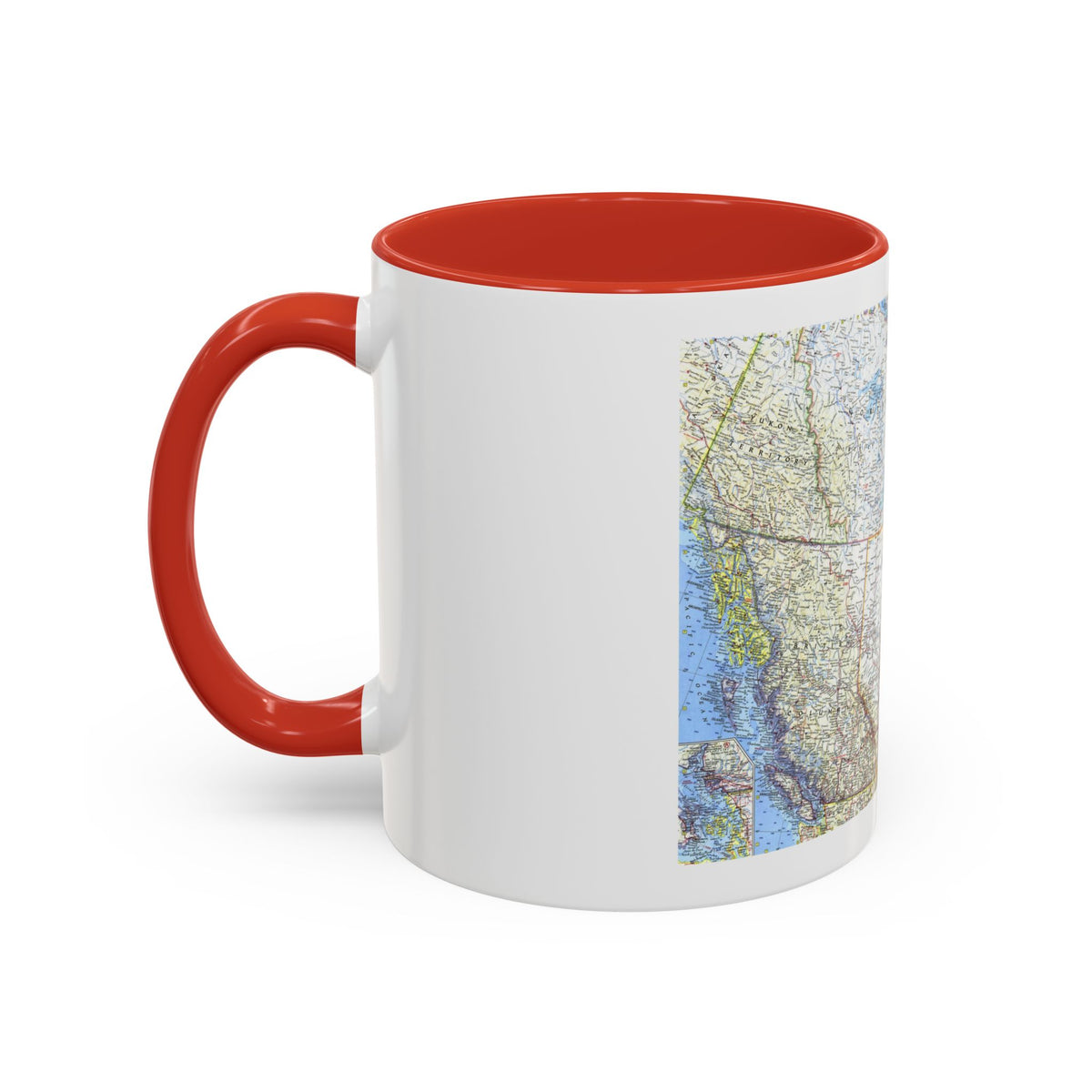 Canada - Western (1966) (Map) Accent Coffee Mug