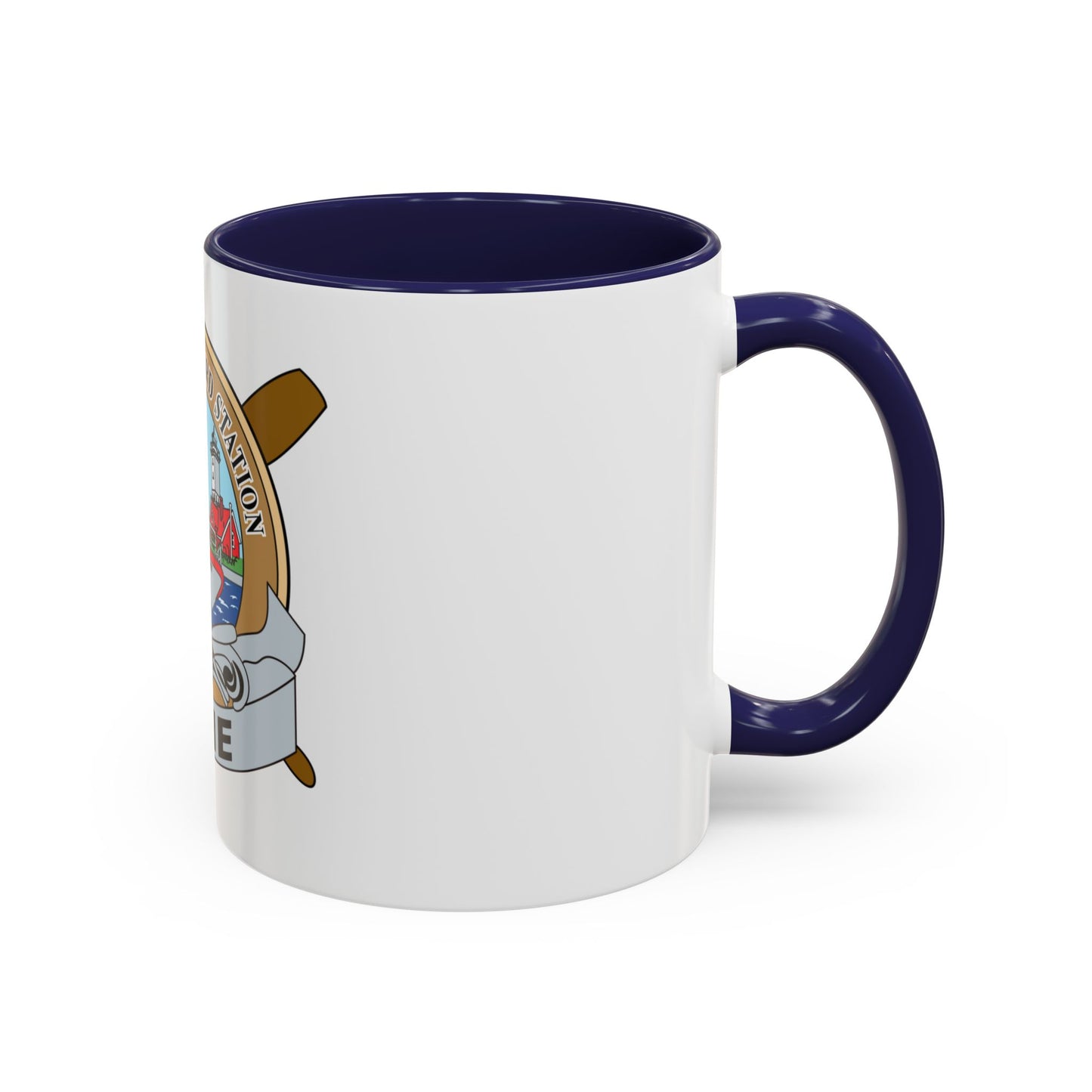 USCG Station Erie (U.S. Coast Guard) Accent Coffee Mug