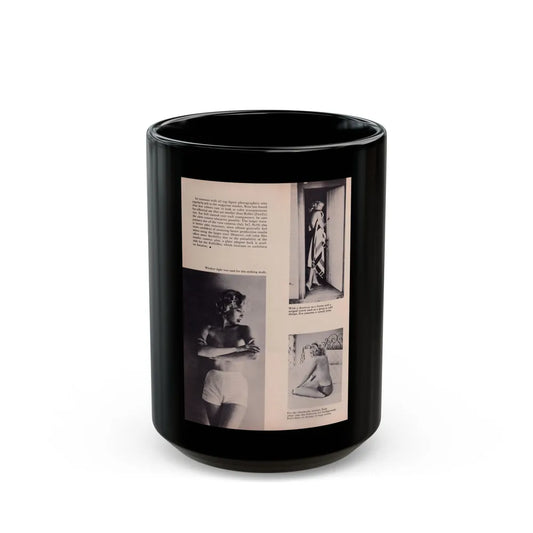 Eve Meyer #27 (Vintage Female Icon) Black Coffee Mug-15oz-Go Mug Yourself