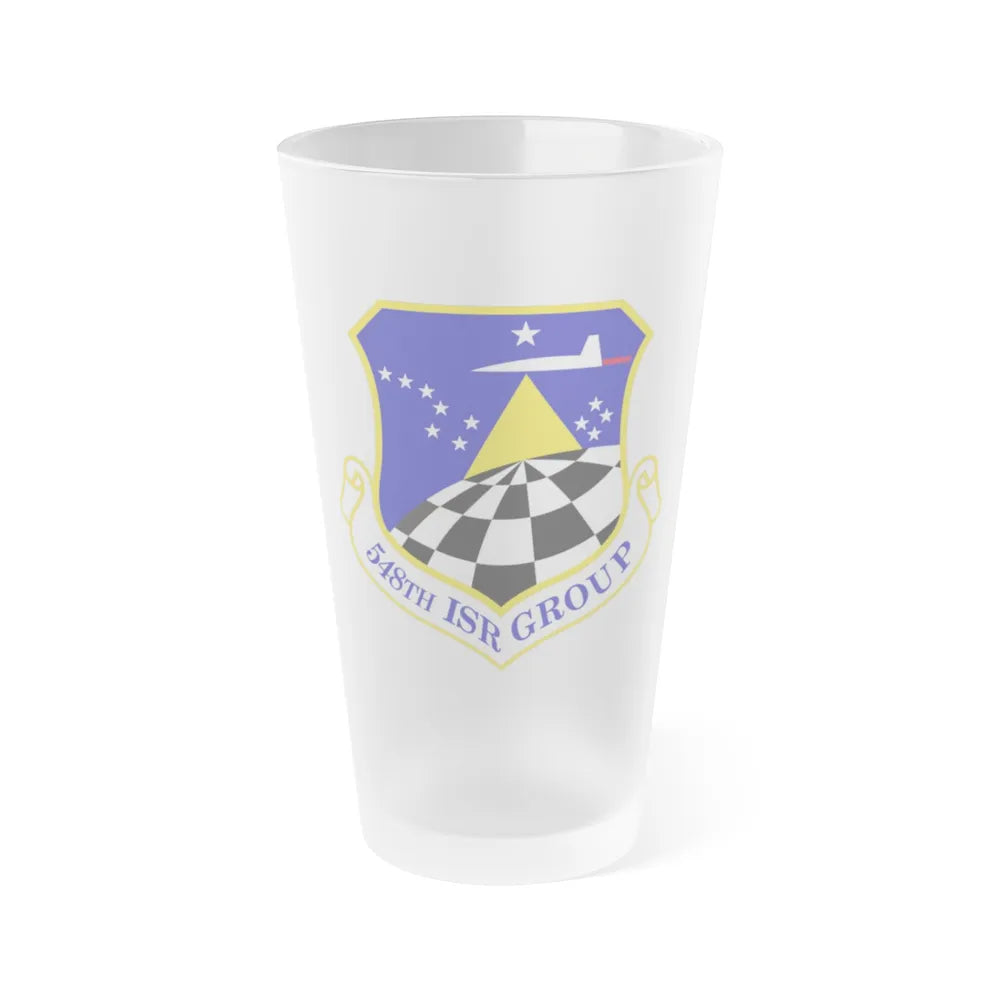 548 Intelligence Surveillance and Reconnaissance Group ACC (U.S. Air Force) Frosted Pint Glass 16oz-16oz-Frosted-Go Mug Yourself