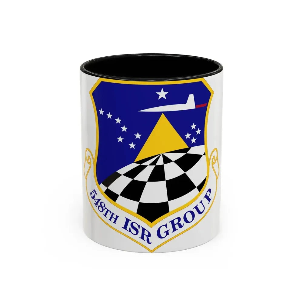548 Intelligence Surveillance and Reconnaissance Group ACC (U.S. Air Force) Accent Coffee Mug 11oz Black - Go Mug Yourself