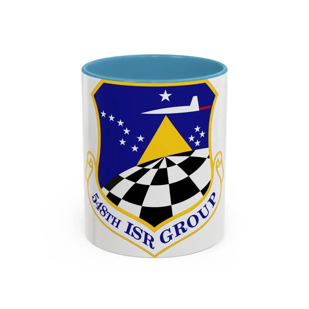 548 Intelligence Surveillance and Reconnaissance Group ACC (U.S. Air Force) Accent Coffee Mug 11oz Light Blue - Go Mug Yourself