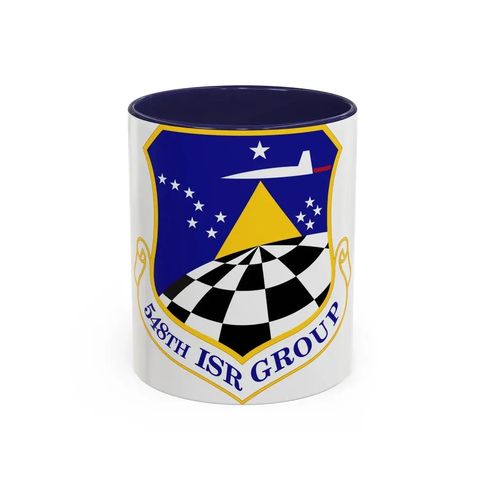 548 Intelligence Surveillance and Reconnaissance Group ACC (U.S. Air Force) Accent Coffee Mug 11oz Navy - Go Mug Yourself