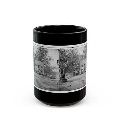 Fair Oaks, Va. Frame House Used As A Hospital By Gen Joseph Hooker's Division (U.S. Civil War) Black Coffee Mug