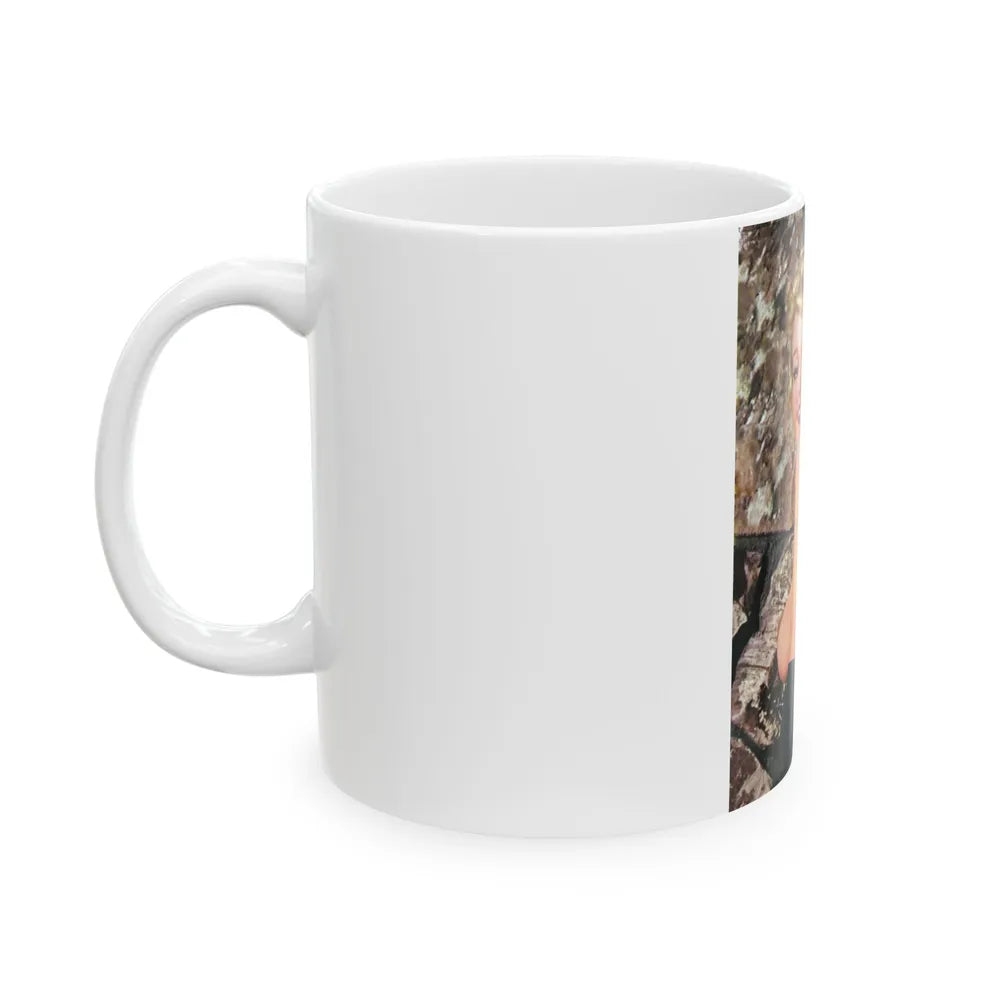 Greta Thyssen #27 - Topless (Vintage Female Icon) White Coffee Mug-Go Mug Yourself