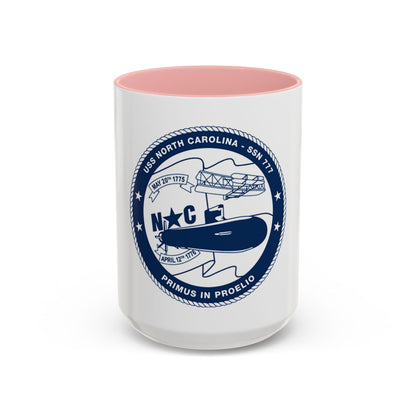 USS North Carolina SSN 777 (U.S. Coast Guard) Accent Coffee Mug