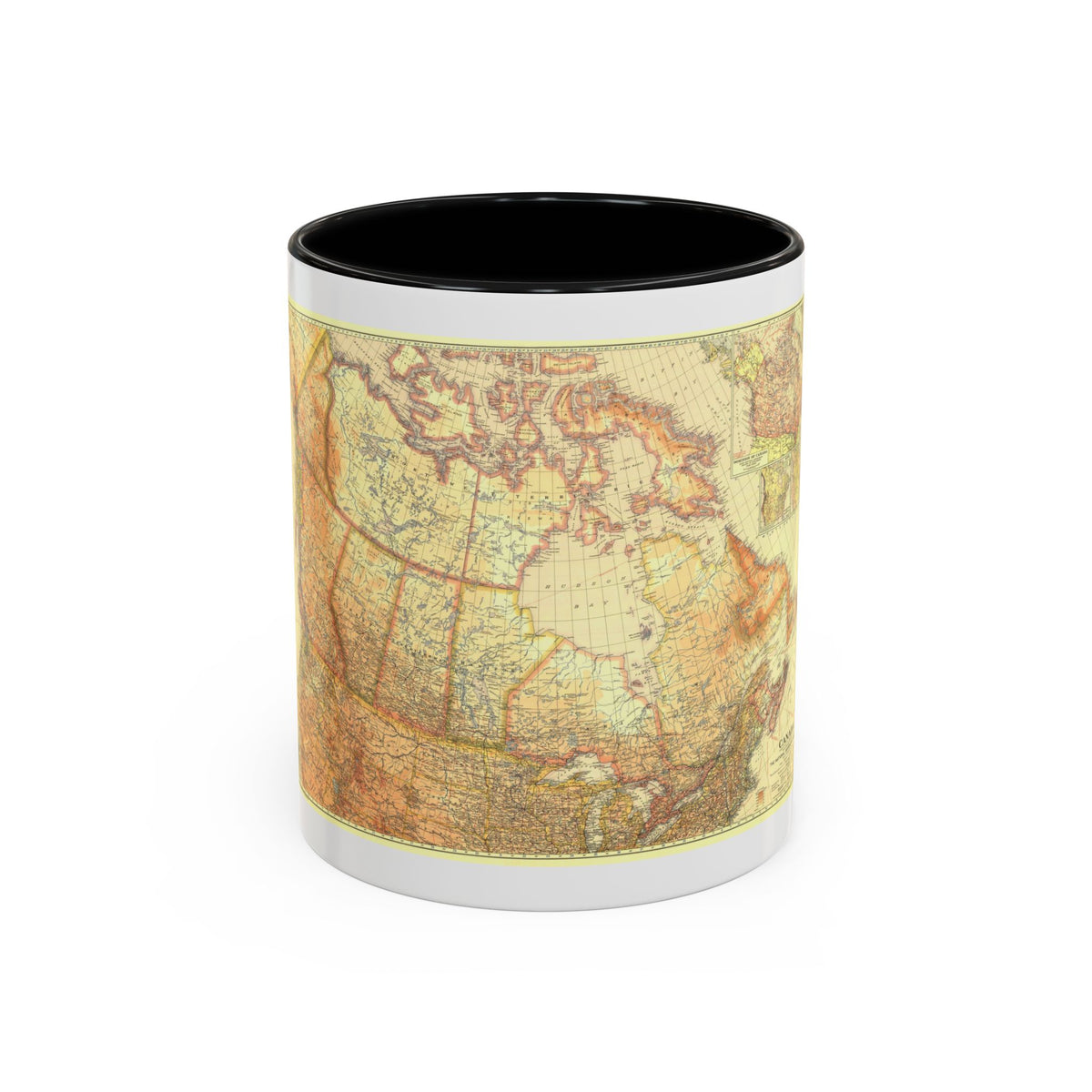 Canada (1936) (Map) Accent Coffee Mug