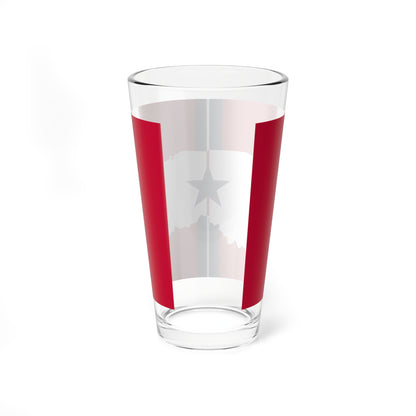 Flag of Union City Indiana (India) Pint Glass 16oz