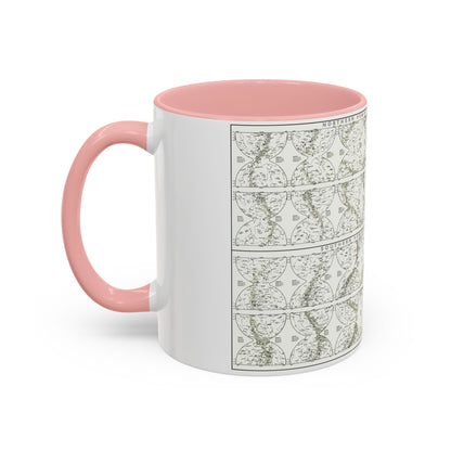 Heavens, The - Monthly Star Charts (1970) (Map) Accent Coffee Mug