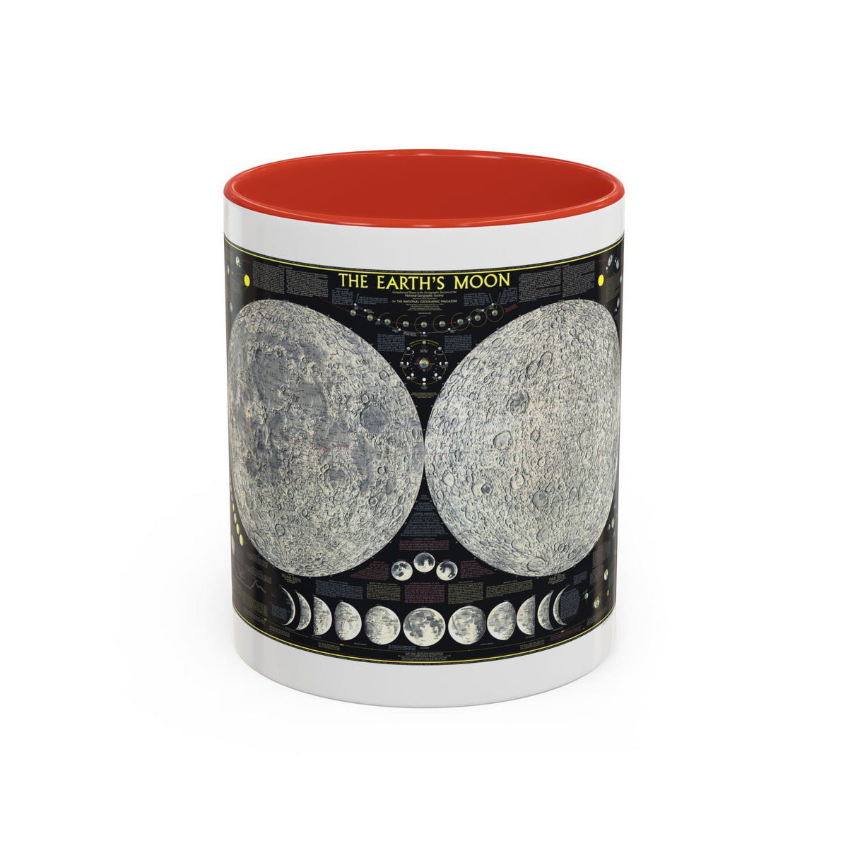 Space - The Moon (1969) (Map) Accent Coffee Mug