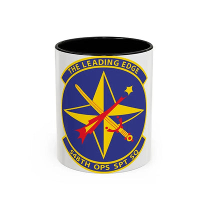 548th OPS SPT Sq (U.S. Air Force) Accent Coffee Mug 11oz Black - Go Mug Yourself