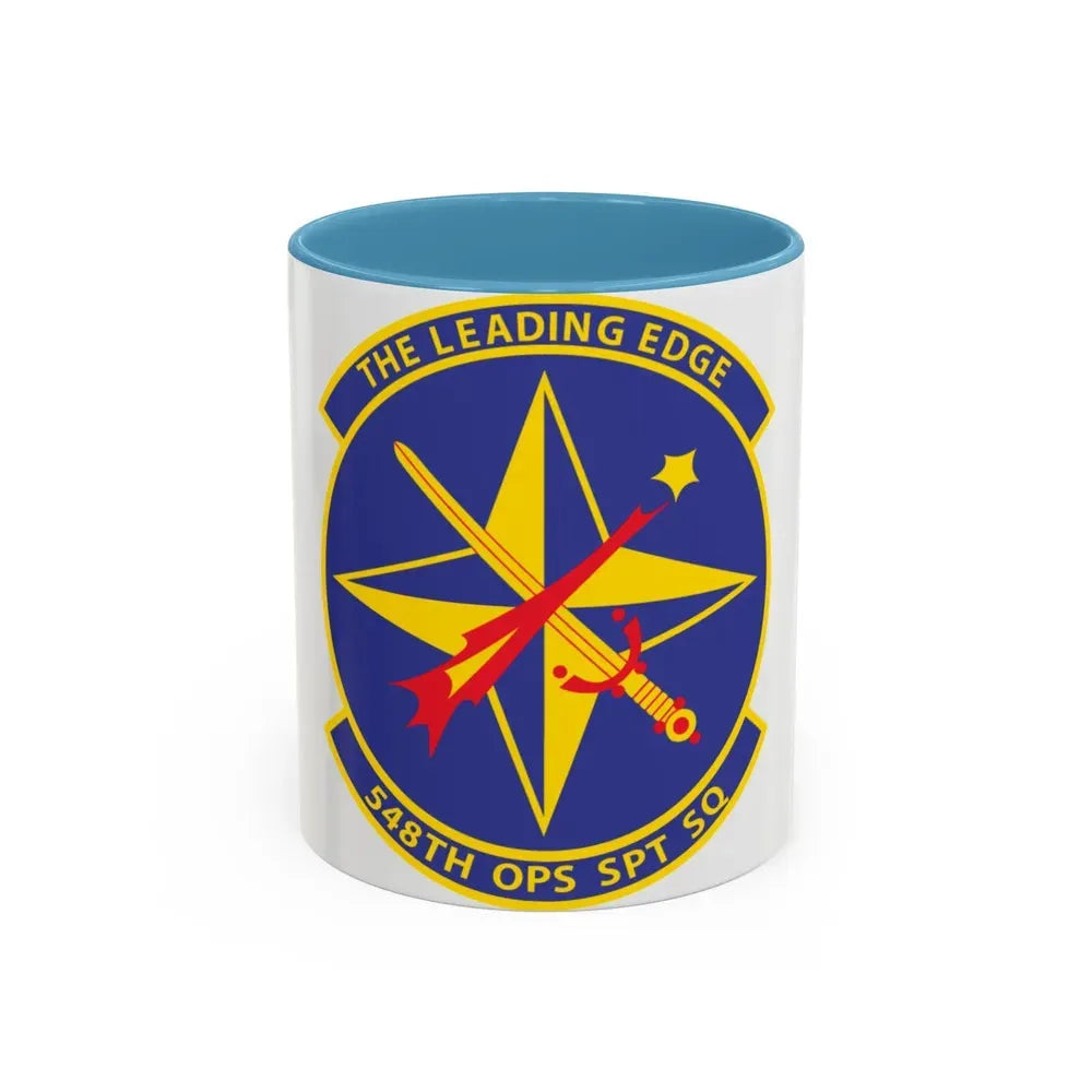 548th OPS SPT Sq (U.S. Air Force) Accent Coffee Mug 11oz Light Blue - Go Mug Yourself