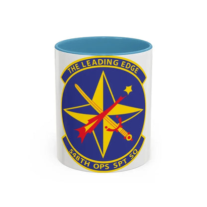 548th OPS SPT Sq (U.S. Air Force) Accent Coffee Mug 11oz Light Blue - Go Mug Yourself