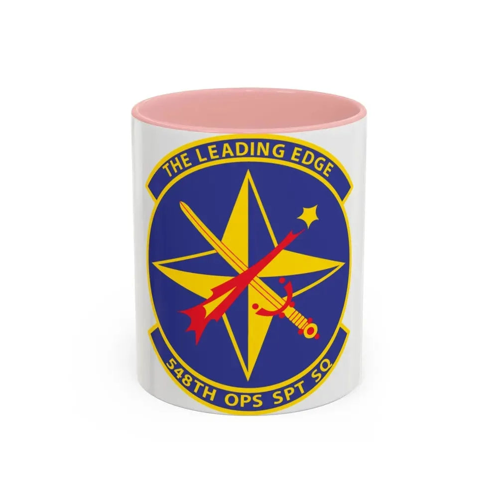 548th OPS SPT Sq (U.S. Air Force) Accent Coffee Mug 11oz Pink - Go Mug Yourself