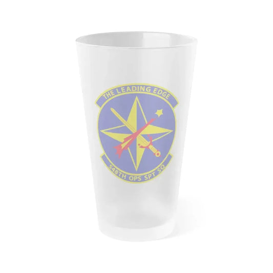 548th OPS SPT Sq (U.S. Air Force) Frosted Pint Glass 16oz 16oz Frosted - Go Mug Yourself