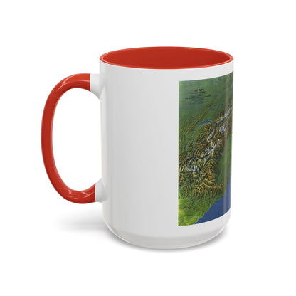 Alps, The - Europe's Backbone (1965) (Map) Accent Coffee Mug