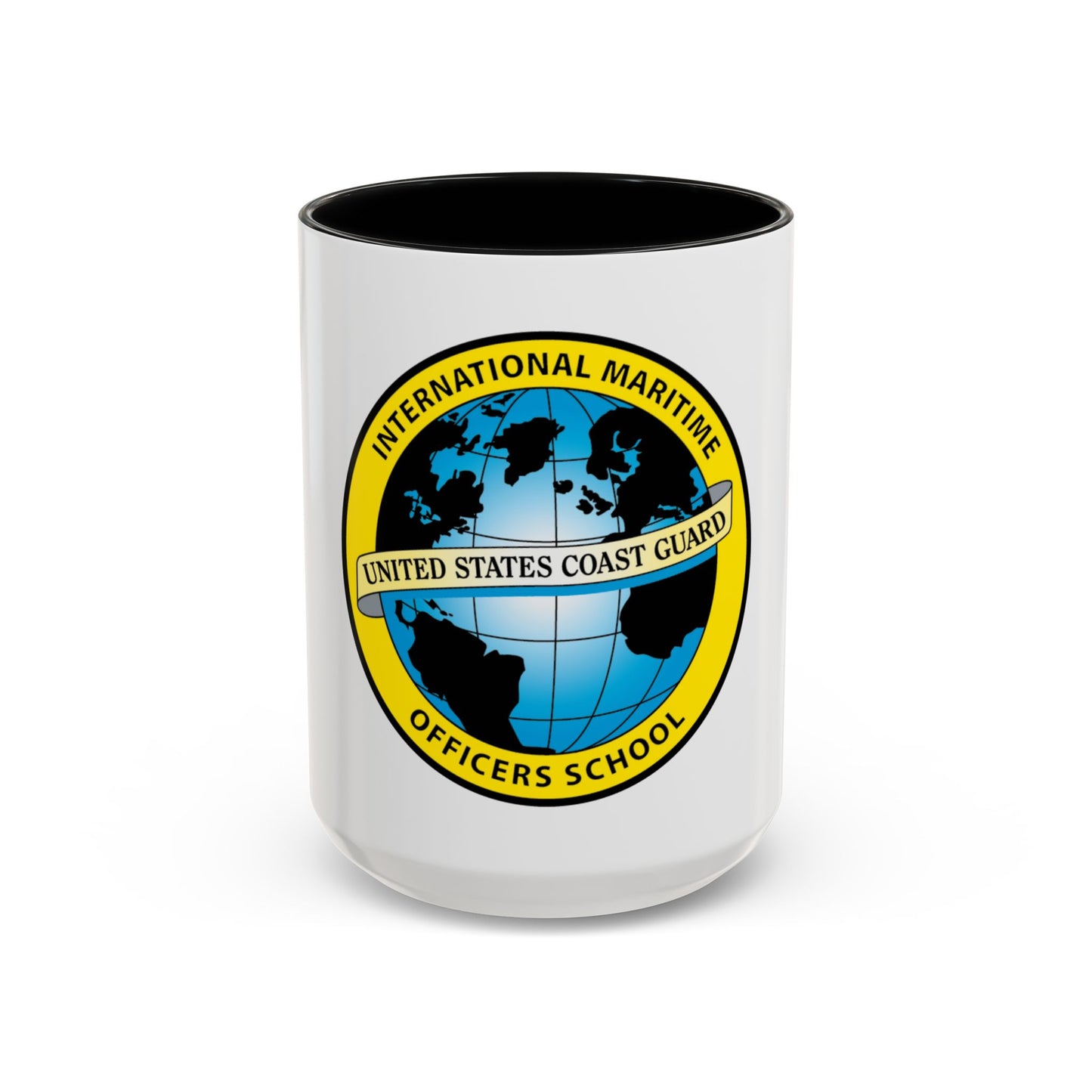 International Maritime Officers School USCG (U.S. Coast Guard) Accent Coffee Mug