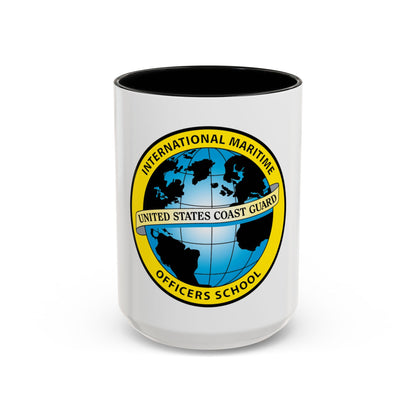 International Maritime Officers School USCG (U.S. Coast Guard) Accent Coffee Mug