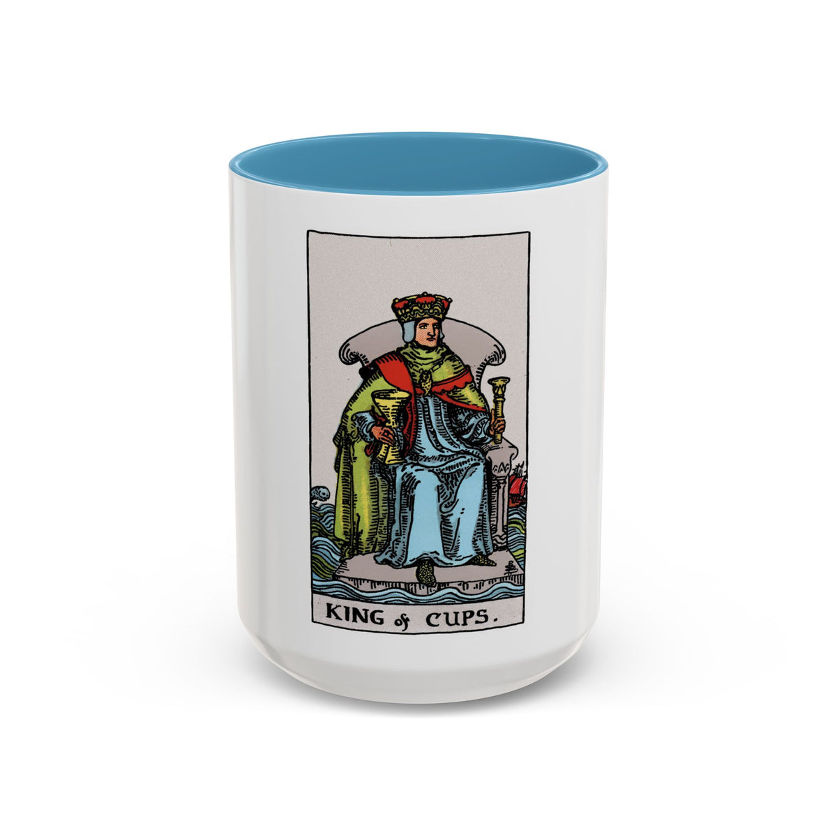 The King of Cups (Tarot Card) Accent Coffee Mug