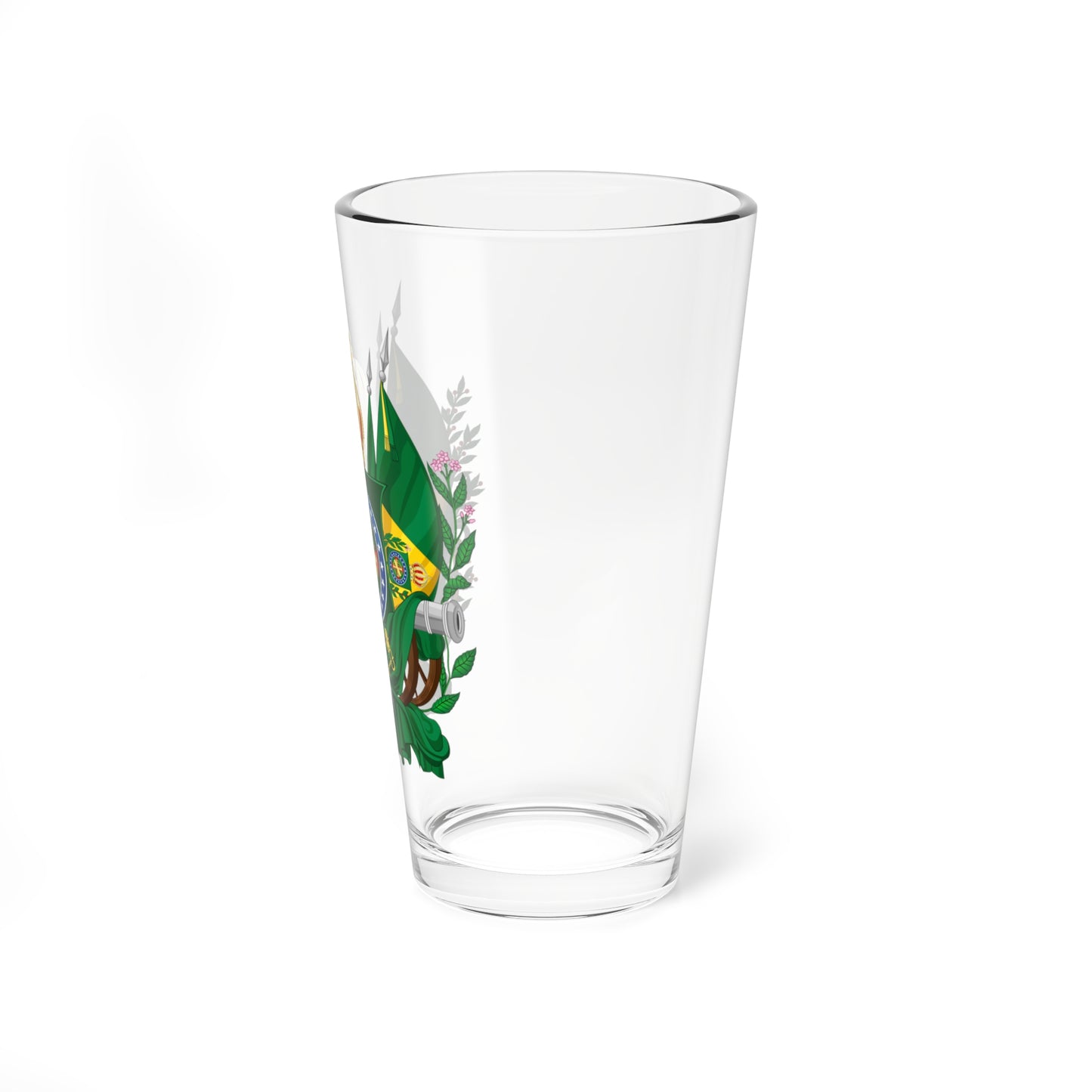 Emblema do jornal brasileiro Correio Official 1830s (Brazil) (Coat of Arms) Pint Glass 16oz