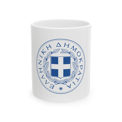 Great Seal of the State (Greece) - White Coffee Mug