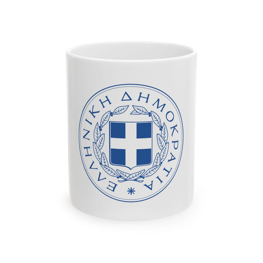 Great Seal of the State (Greece) - White Coffee Mug
