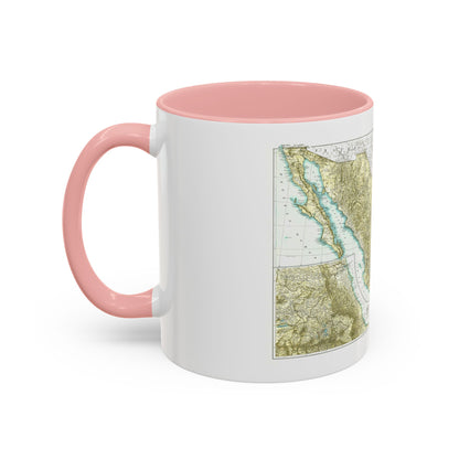 Central America & Mexico (1916) (Map) Accent Coffee Mug
