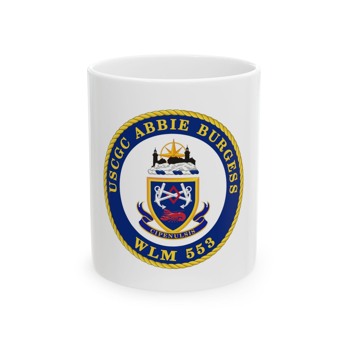 USCGC Abbie Burgess WLM 553 (U.S. Coast Guard) White Coffee Mug