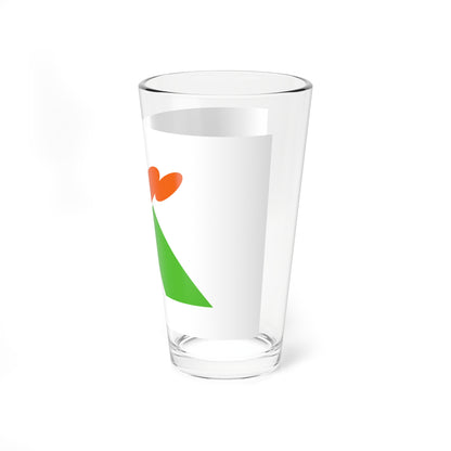 Flag of Happo Akita (Japan) Pint Glass 16oz