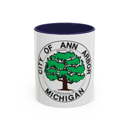 Seal of Ann Arbor Michigan - Accent Coffee Mug