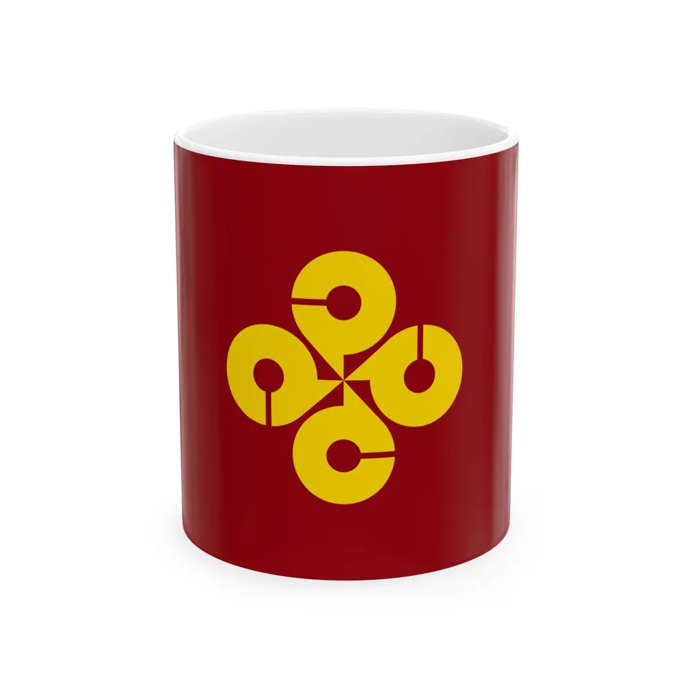 Flag of Shimane Prefecture Japan - White Coffee Mug-11oz-Go Mug Yourself