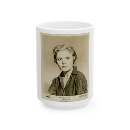 Kathleen Crowley #14 (Vintage Female Icon) White Coffee Mug-15oz-Go Mug Yourself