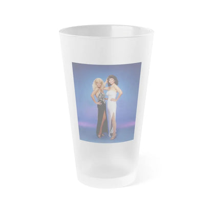 Lynda Carter #168 (Vintage Female Icon) Frosted Pint 16oz-16oz-Frosted-Go Mug Yourself