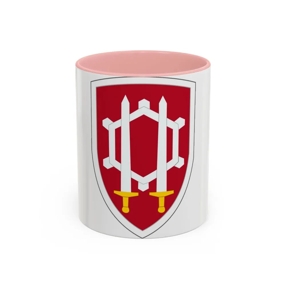 Engineer Command Vietnam (U.S. Army) Accent Coffee Mug-11oz-Pink-Go Mug Yourself