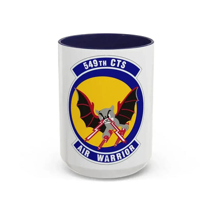 549th Combat Training Squadron (U.S. Air Force) Accent Coffee Mug 15oz Navy - Go Mug Yourself