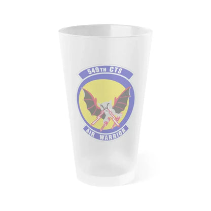 549th Combat Training Squadron (U.S. Air Force) Frosted Pint Glass 16oz 16oz Frosted - Go Mug Yourself