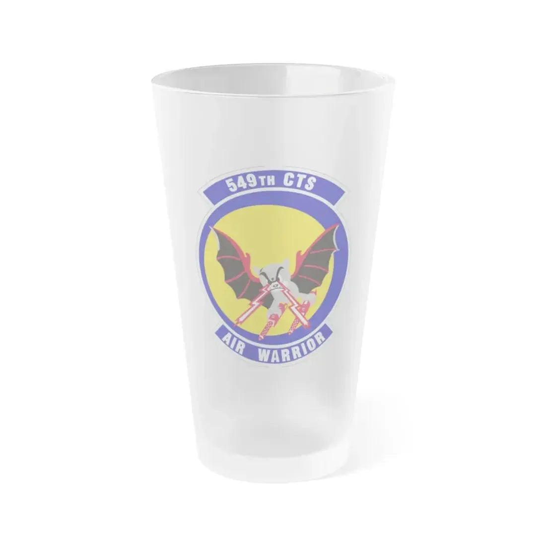 549th Combat Training Squadron (U.S. Air Force) Frosted Pint Glass 16oz - Go Mug Yourself