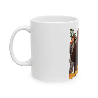 Candidate Voting, The Saturday Evening Post cover, November 7, 1936 - White Coffee Mug-Go Mug Yourself